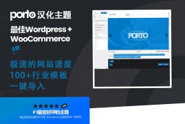 WordPress外贸商城主题Porto V5.5.1中文汉化升级版