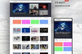 「免费源码」简洁大气自适应WordPress博客杂志CX-MULTI主题下载