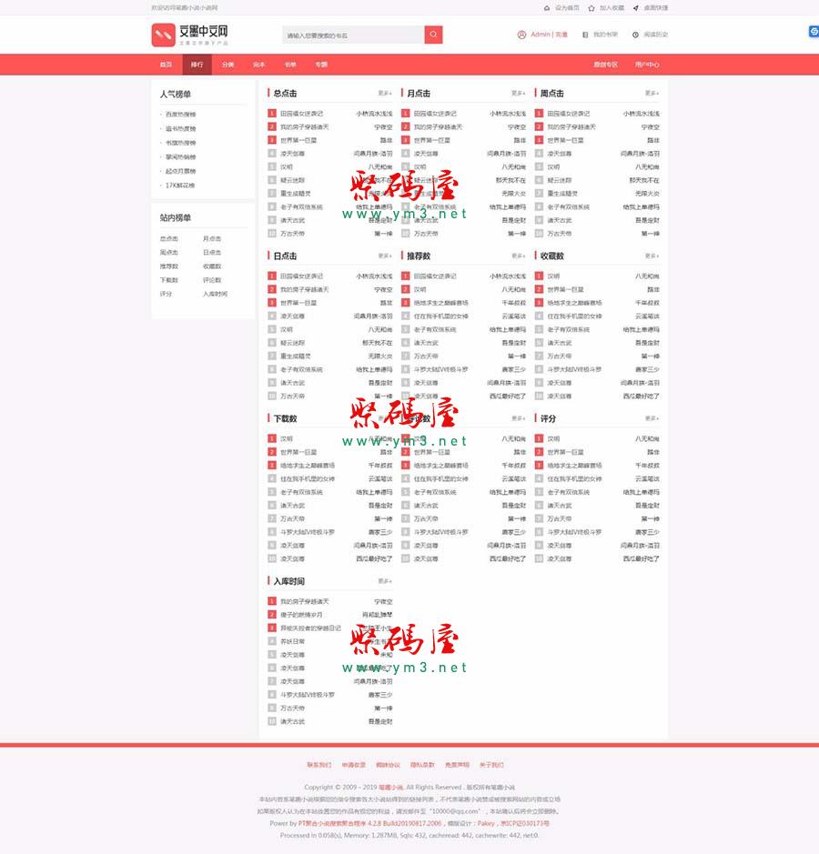 小说自动采集站源码下载PTCMS可运营版PTv4.2.8整站源码分享-图2