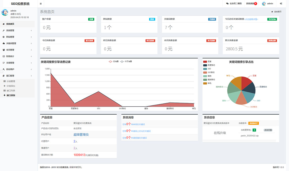 seo按天扣费系统源码-网站排名监控工具-关键词监控-图3