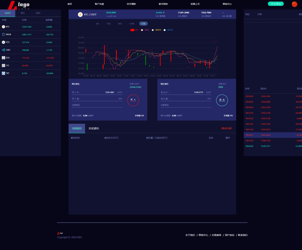 2021一键破解MDC区块链资产平台交易源码-PHP数字币交易中心区块链技术源码 带手机安卓版 K线 实例教程-图7