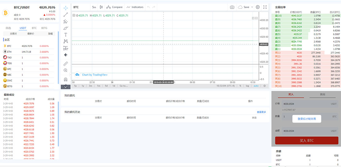 景蓝区块链交易所源码，全新版BTC/OTC/币币交易带充值与钱包系统-图3