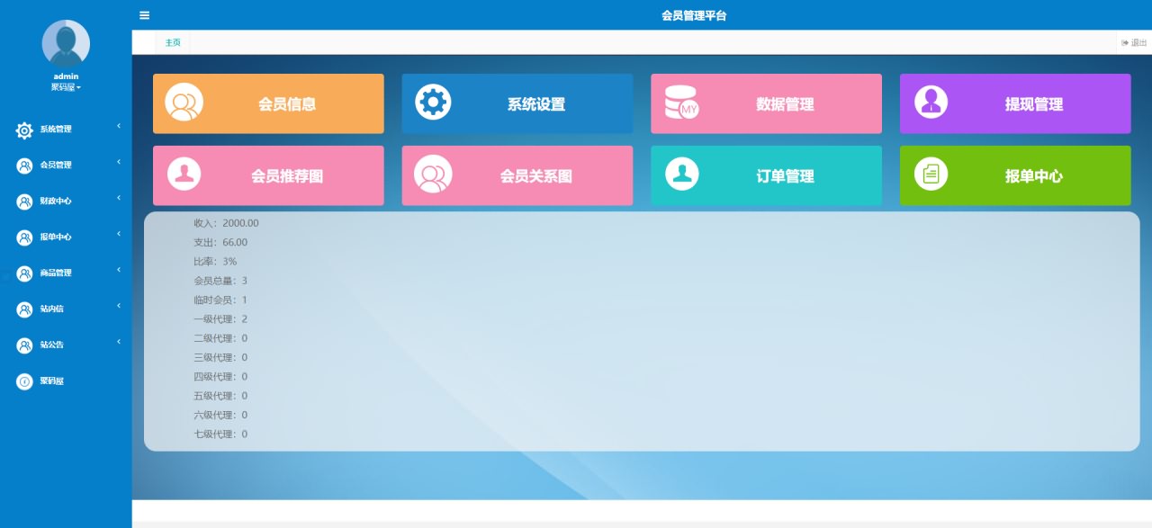 「亲测」ThinkPHP双轨直销源码下载-双轨量碰层碰无直推团队直销系统源码-图5