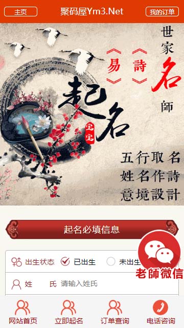 「亲测」PHP周易网站源码-八字取名/在线付费宝宝起名网站源码-图1